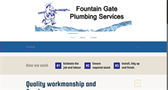 Desktop Screenshot of fountaingateplumbing.com